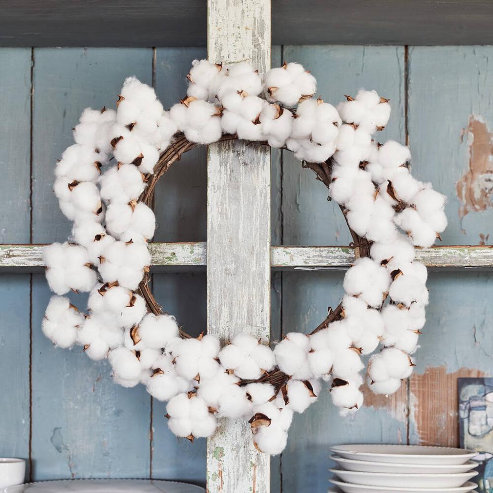 45cm Cotton Flower Wreath | Floral wreaths Floral wreaths Floral wreaths