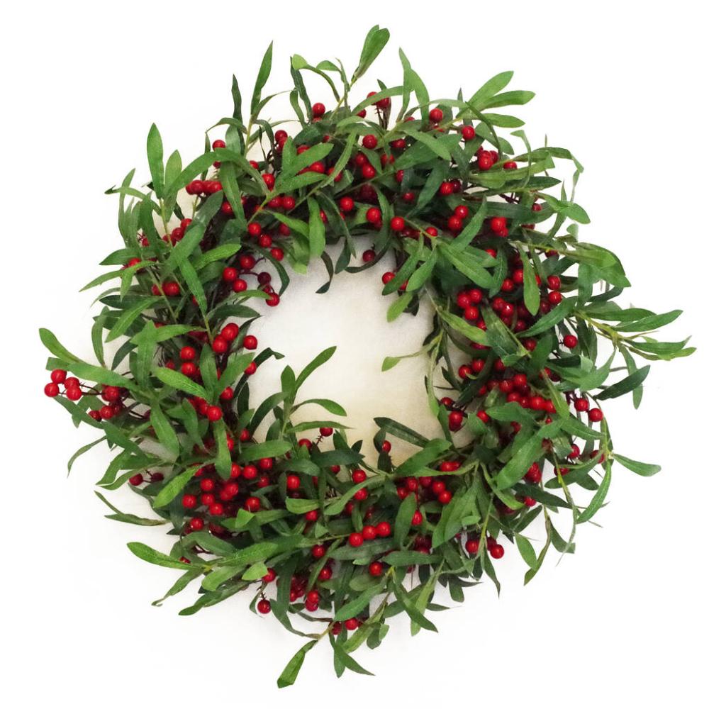 60cm Large Luxury Christmas Mistletoe Red Berry Wreath | Floral wreaths Floral wreaths Floral wreaths