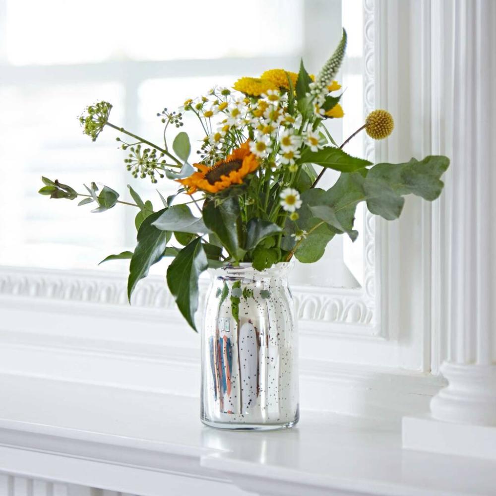 Antique Effect Small Glass Vase | Vases Home Accessories Vases