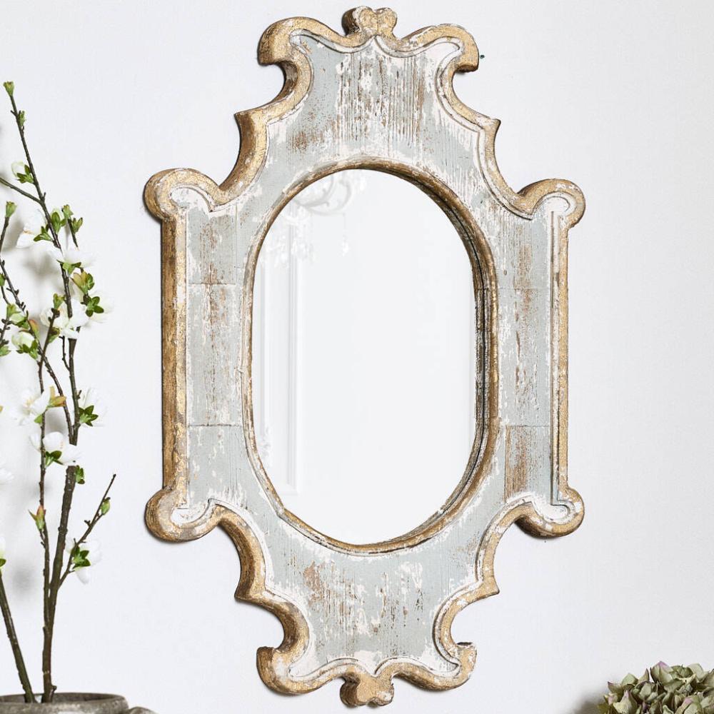 Barfleur Vintage Wood Wall Mirror | Mirrors Home Accessories Mirrors