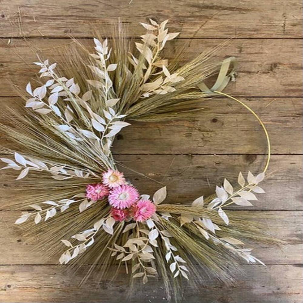 Barley And Ruscus Wreath | Floral wreaths Floral wreaths Floral wreaths