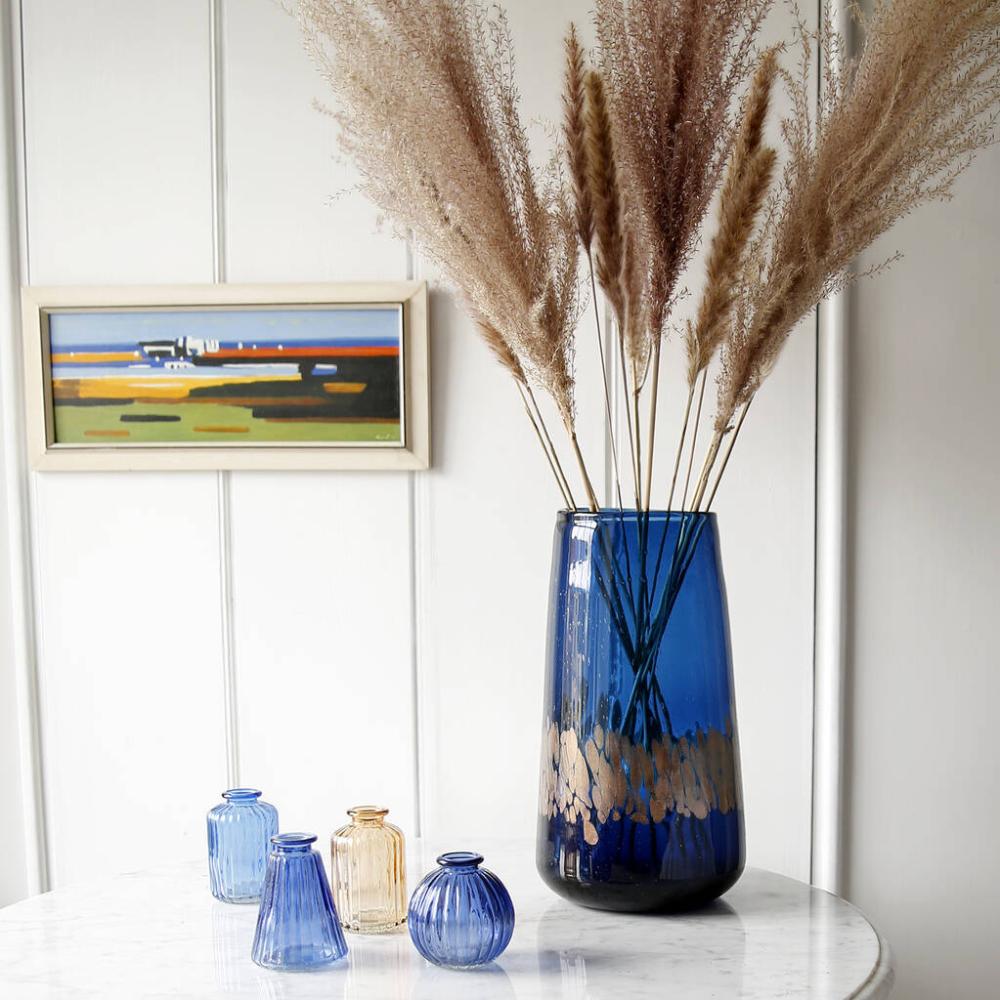 Blue And Copper Vase / Candleholder | Vases Home Accessories Vases