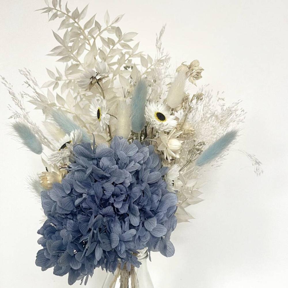 Blue Hydrangea Dried Flower Posy With Jar | Dried flowers Dried flowers Dried flowers