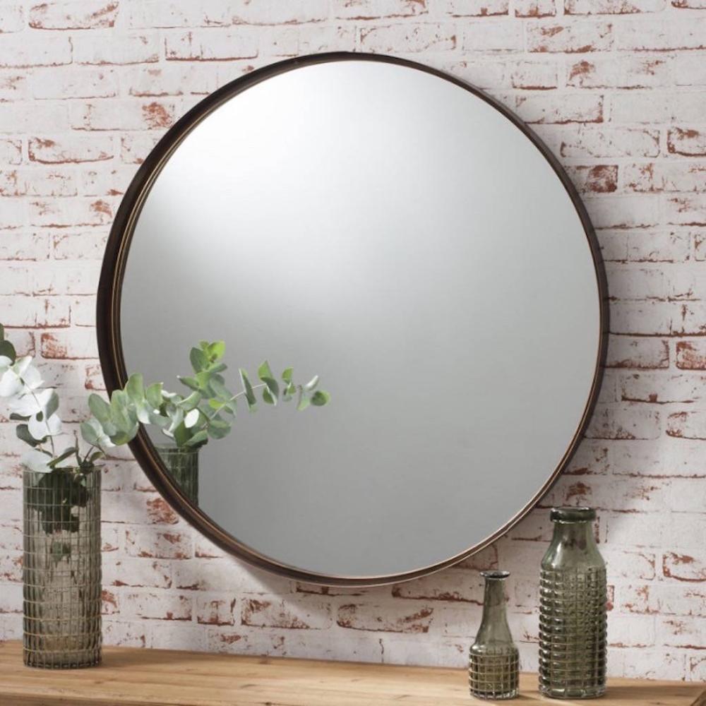 Bronzed Extra Large Circular Mirror | Mirrors Home Accessories Mirrors