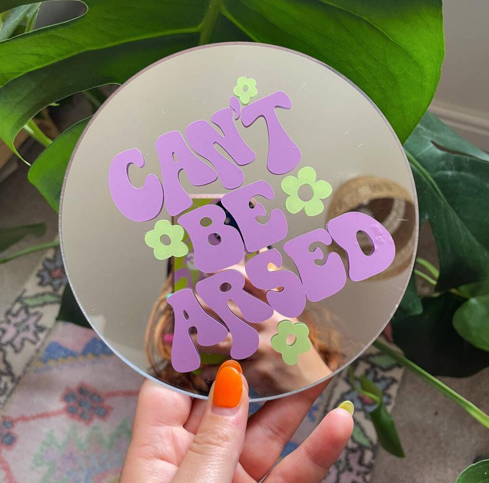 Can’t Be Arsed Mini Mirror | Mirrors Home Accessories Mirrors