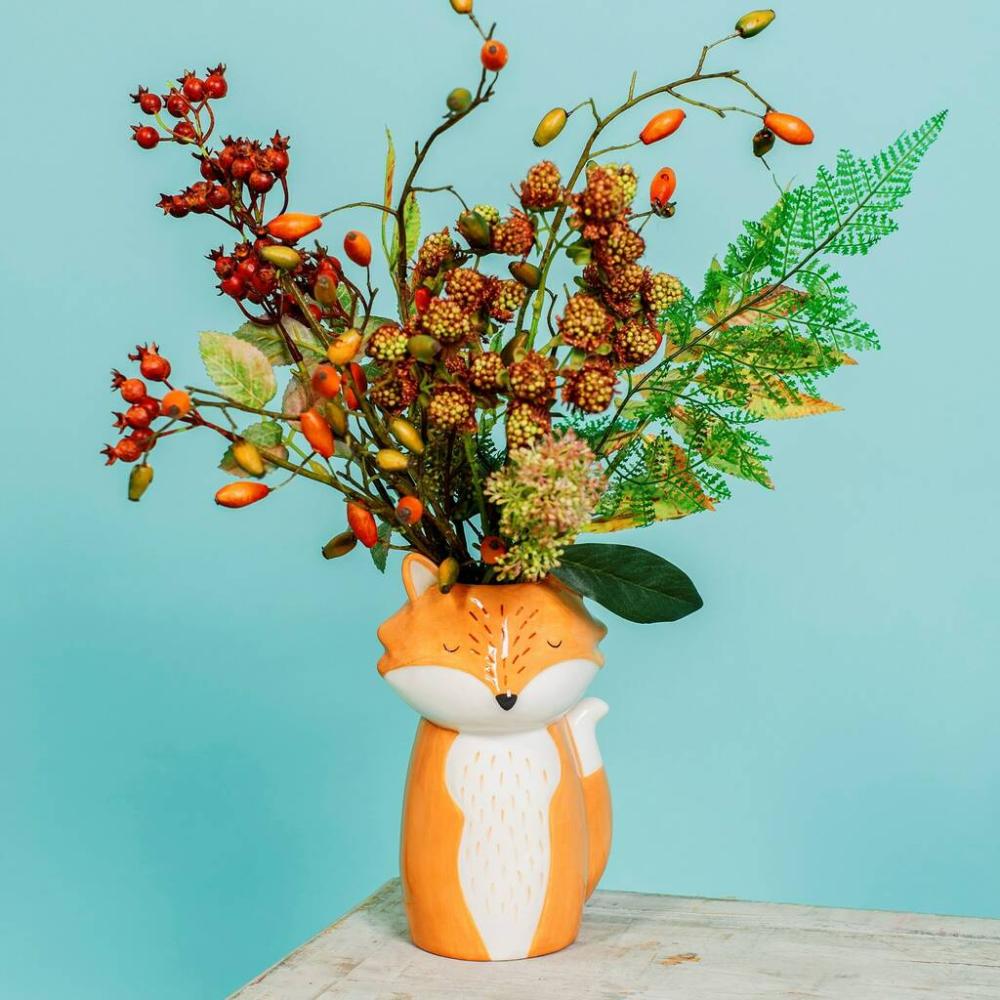 Ceramic Fox Vase | Vases Home Accessories Vases