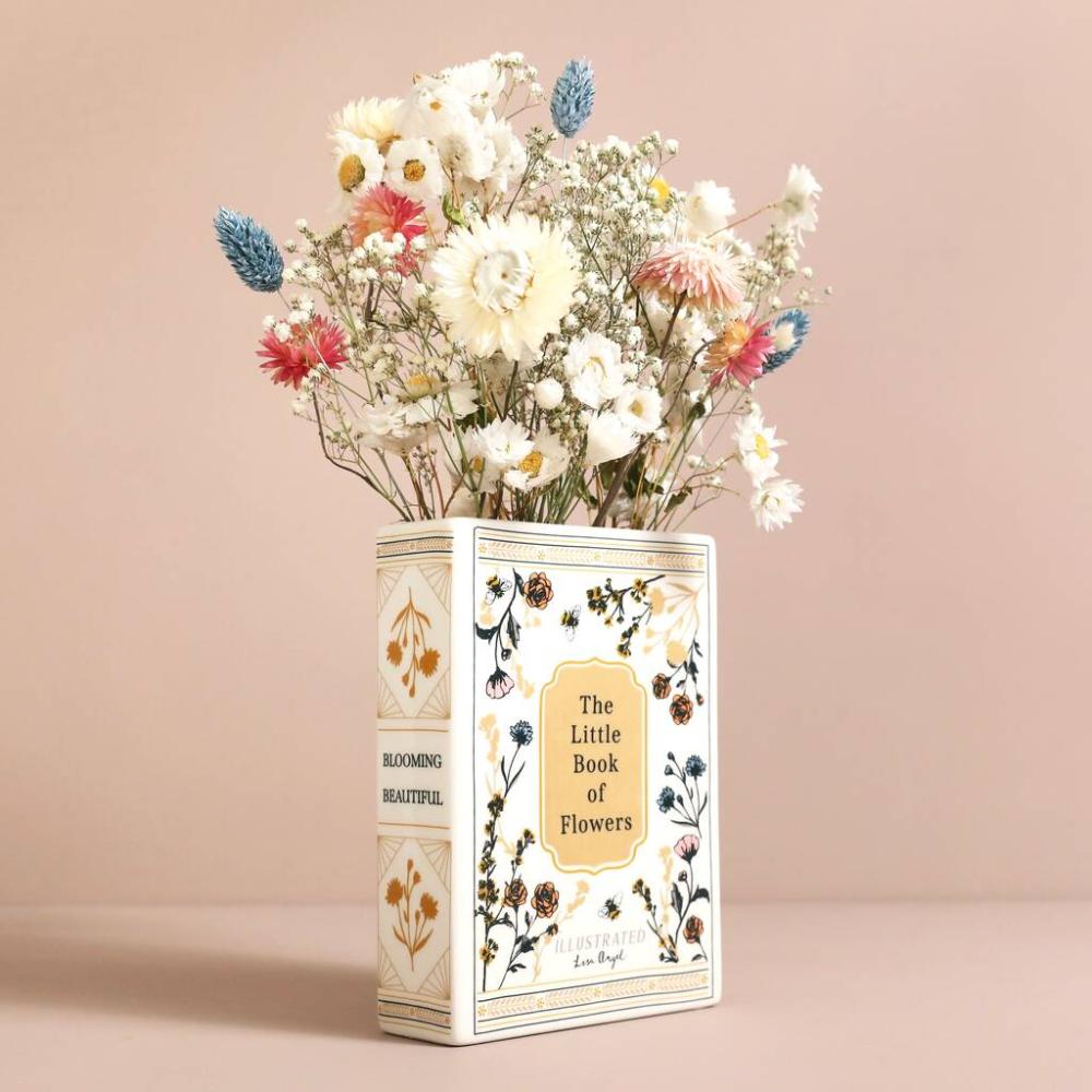 Ceramic Little Book Of Flowers Vase | Vases Home Accessories Vases