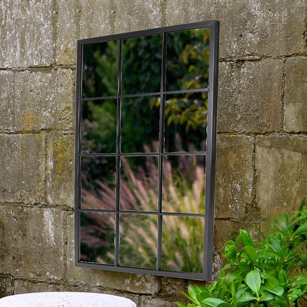 Contemporary Tall Iron Window Mirror | Mirrors Home Accessories Mirrors