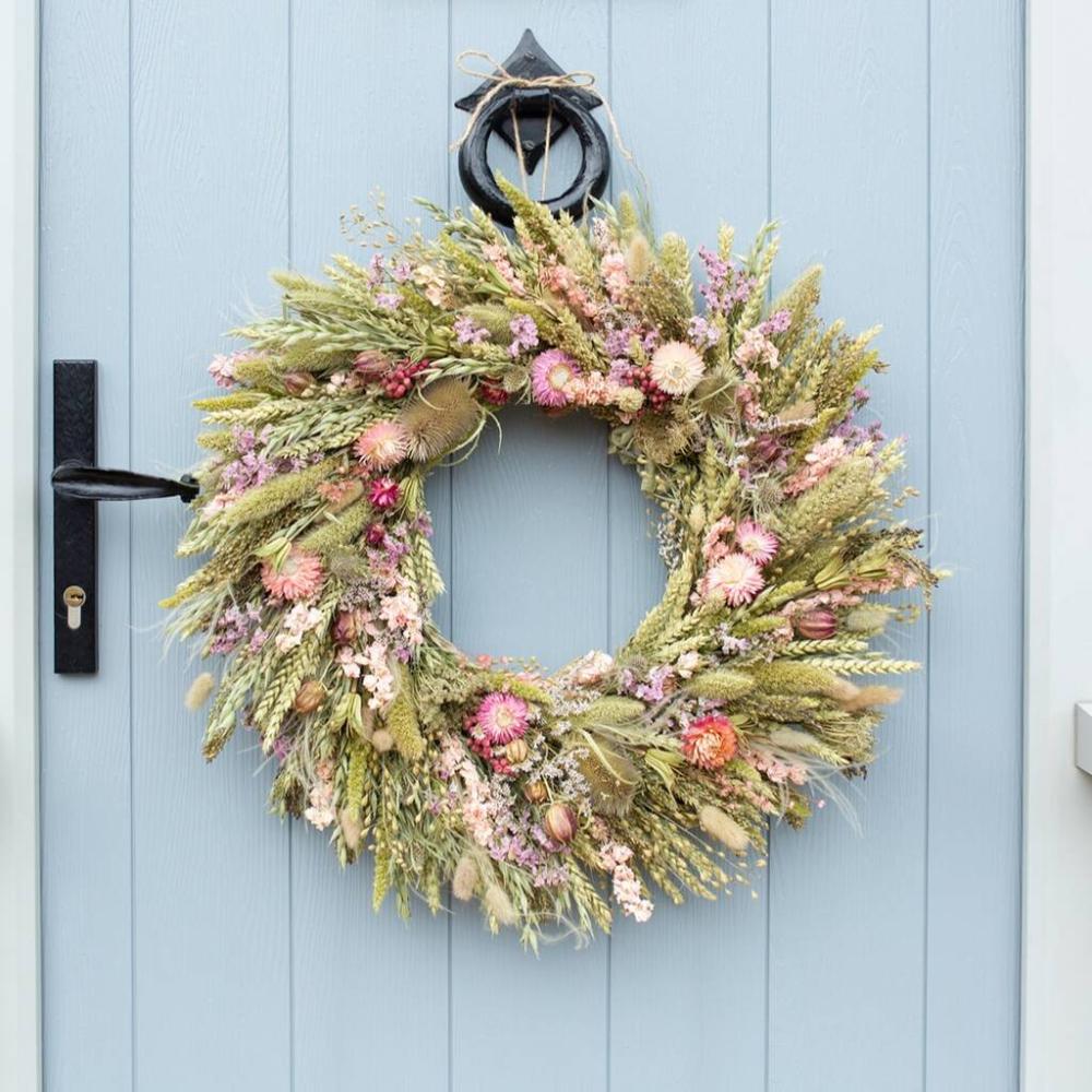 Countryside Pink Dried Flower Wreath | Floral wreaths Floral wreaths Floral wreaths