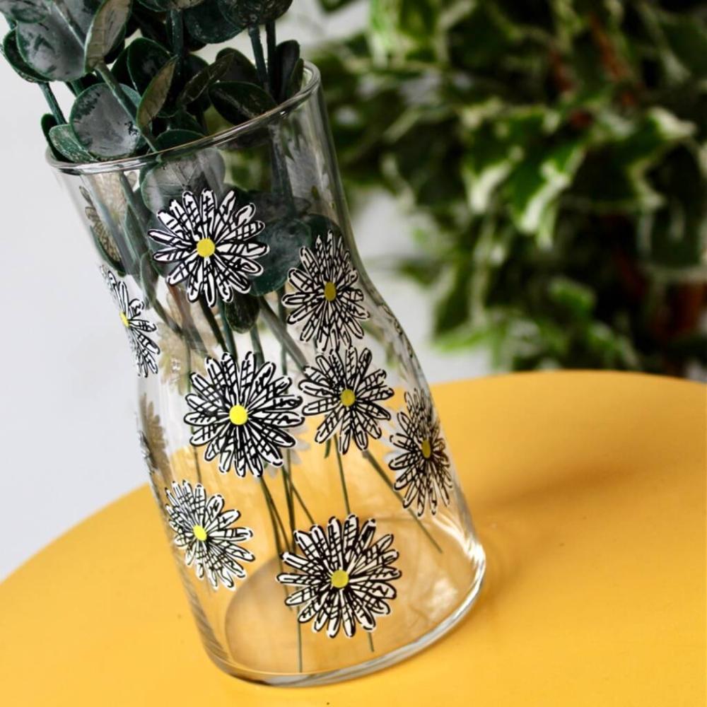 Daisy Hand Painted Small Vase | Vases Home Accessories Vases