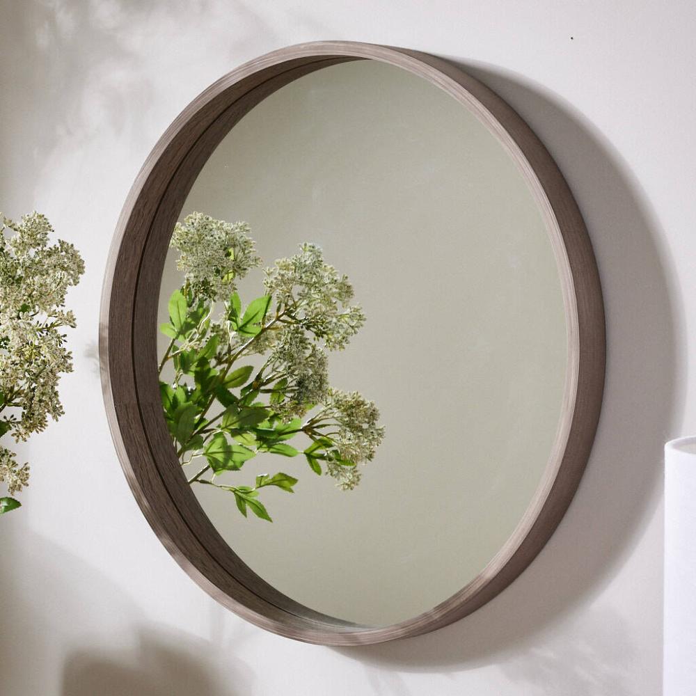 Deane Round Wood Wall Mirror | Mirrors Home Accessories Mirrors