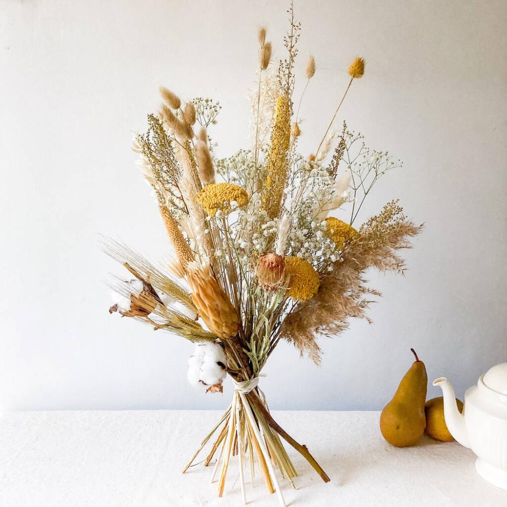 Dried Flower Bouquet With Cotton Blossom | Dried flowers Dried flowers Dried flowers