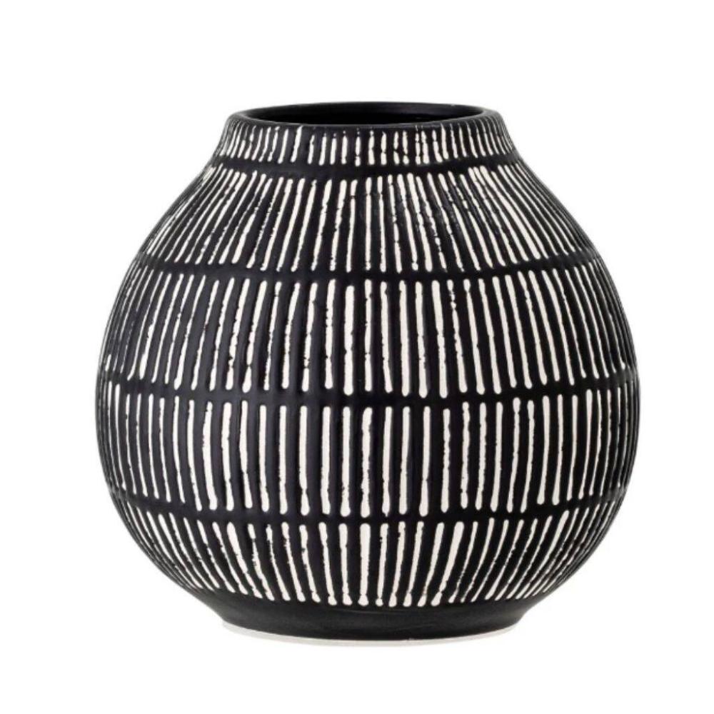 Elveda Vase, Black, Stoneware | Vases Home Accessories Vases