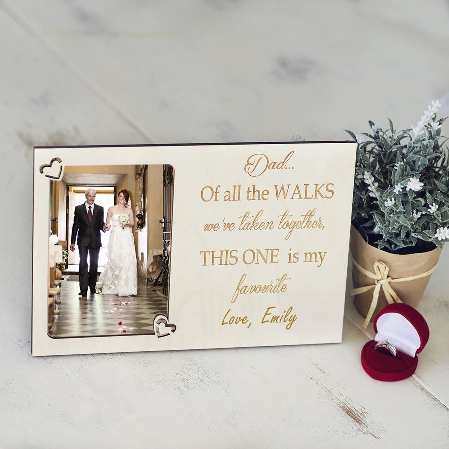 Father Of The Bride Personalised Photo Frame | Picture frames Home Accessories Picture frames