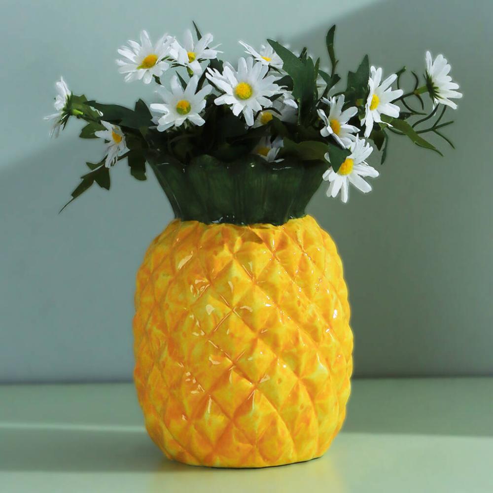 G Decor Ceramic Pineapple Vase | Vases Home Accessories Vases