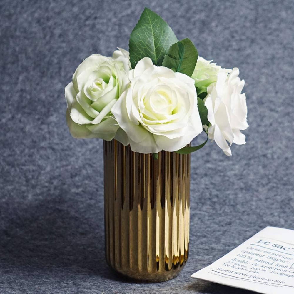 Gold Ceramic Table Centerpieces Flower Vase | Vases Home Accessories Vases