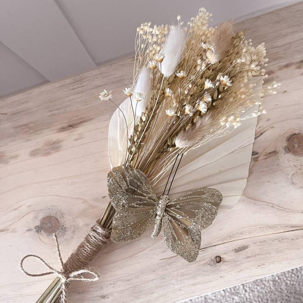 Gold Flower Girl Dried Flower Wand | Dried flowers Dried flowers Dried flowers