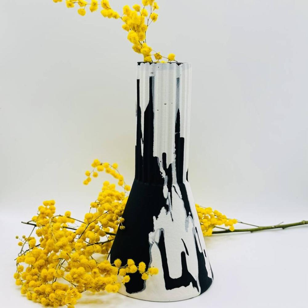 Graffiti Black And White Tall Vase | Vases Home Accessories Vases