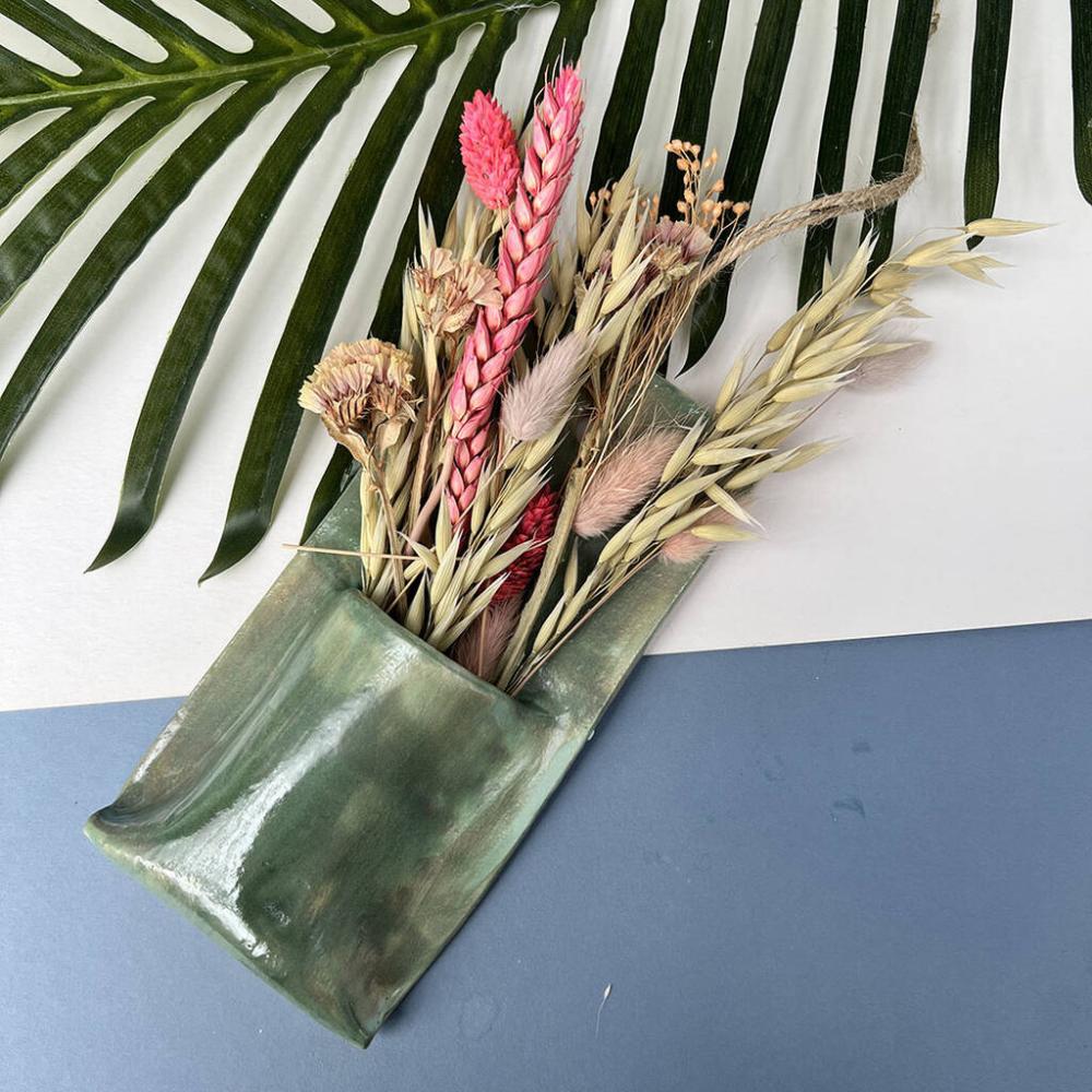 Green Texture Hanging Vase | Vases Home Accessories Vases