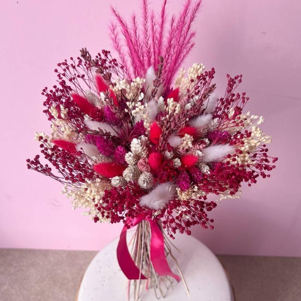 Hot Pink Dried Flower Bouquet | Dried flowers Dried flowers Dried flowers