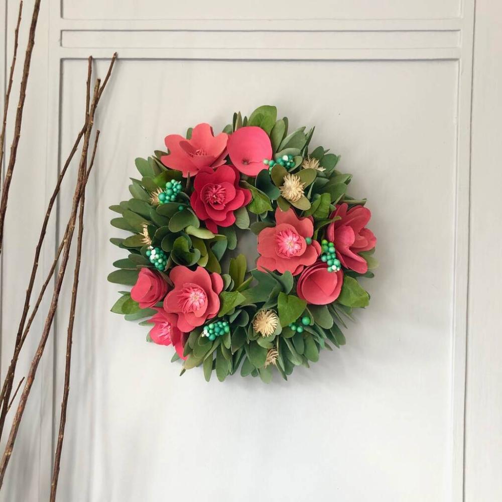 Indoor Wooden Floral Wreath | Floral wreaths Floral wreaths Floral wreaths