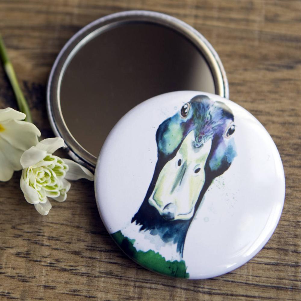 Inky Mallard Pocket Compact Mirror | Mirrors Home Accessories Mirrors