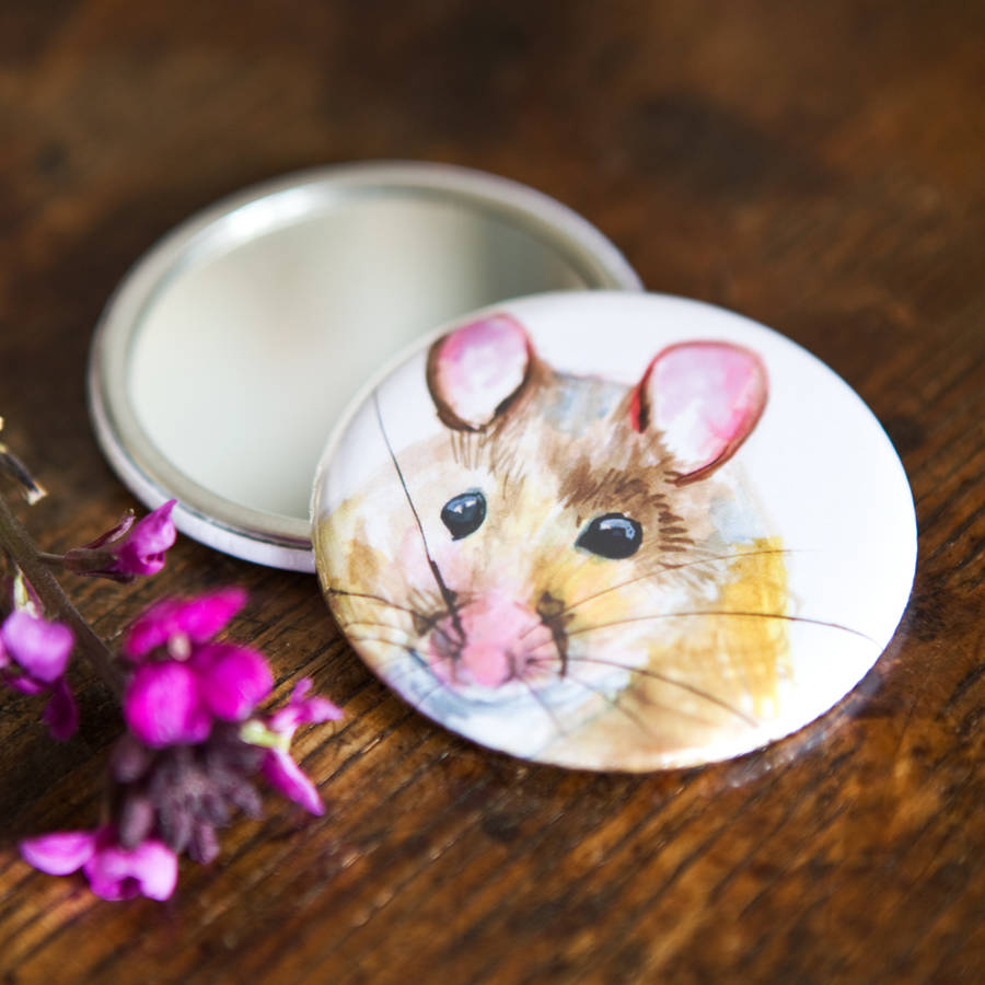 Inky Mouse Pocket Compact Mirror | Mirrors Home Accessories Mirrors