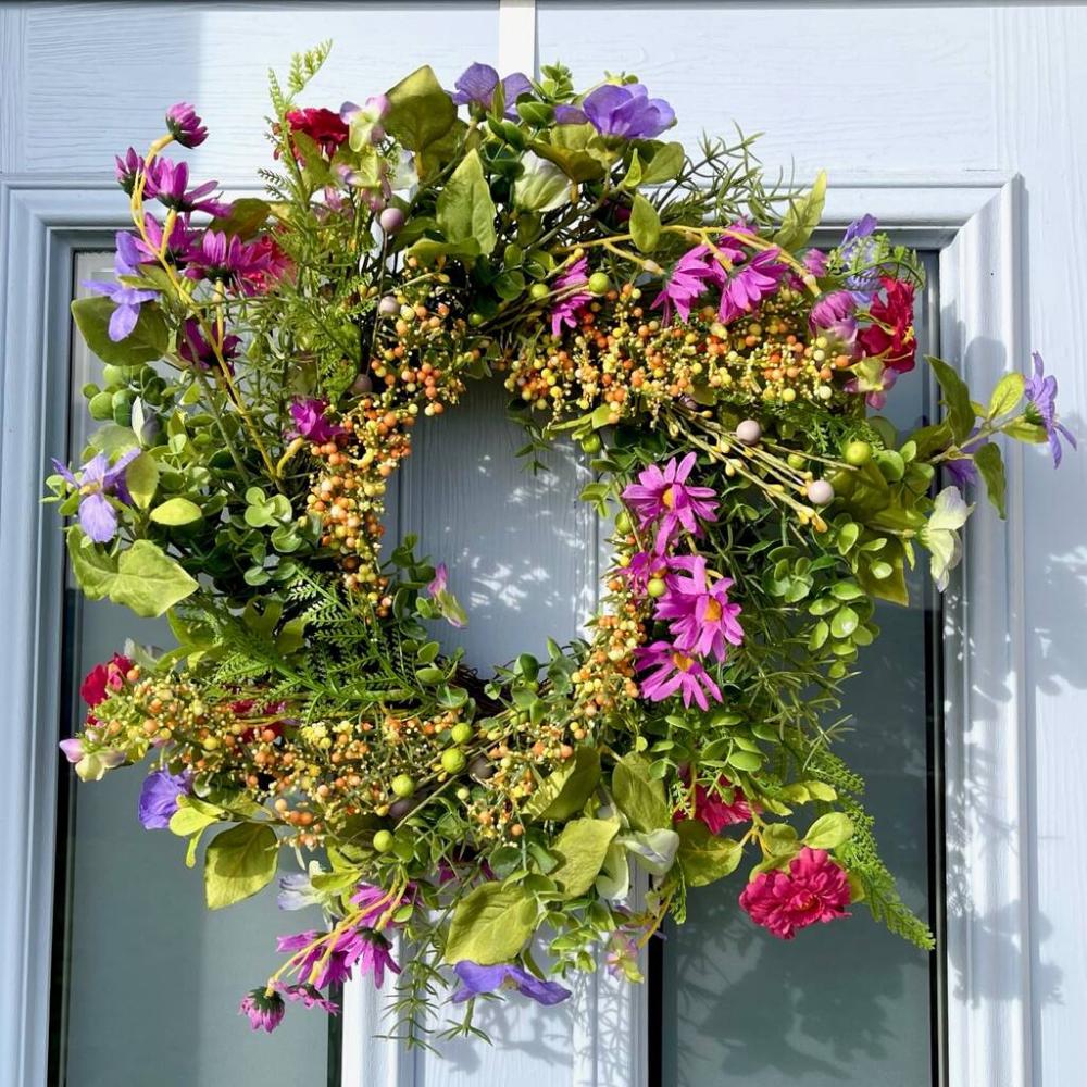 Large Colourful Summertime Floral Wreath | Floral wreaths Floral wreaths Floral wreaths