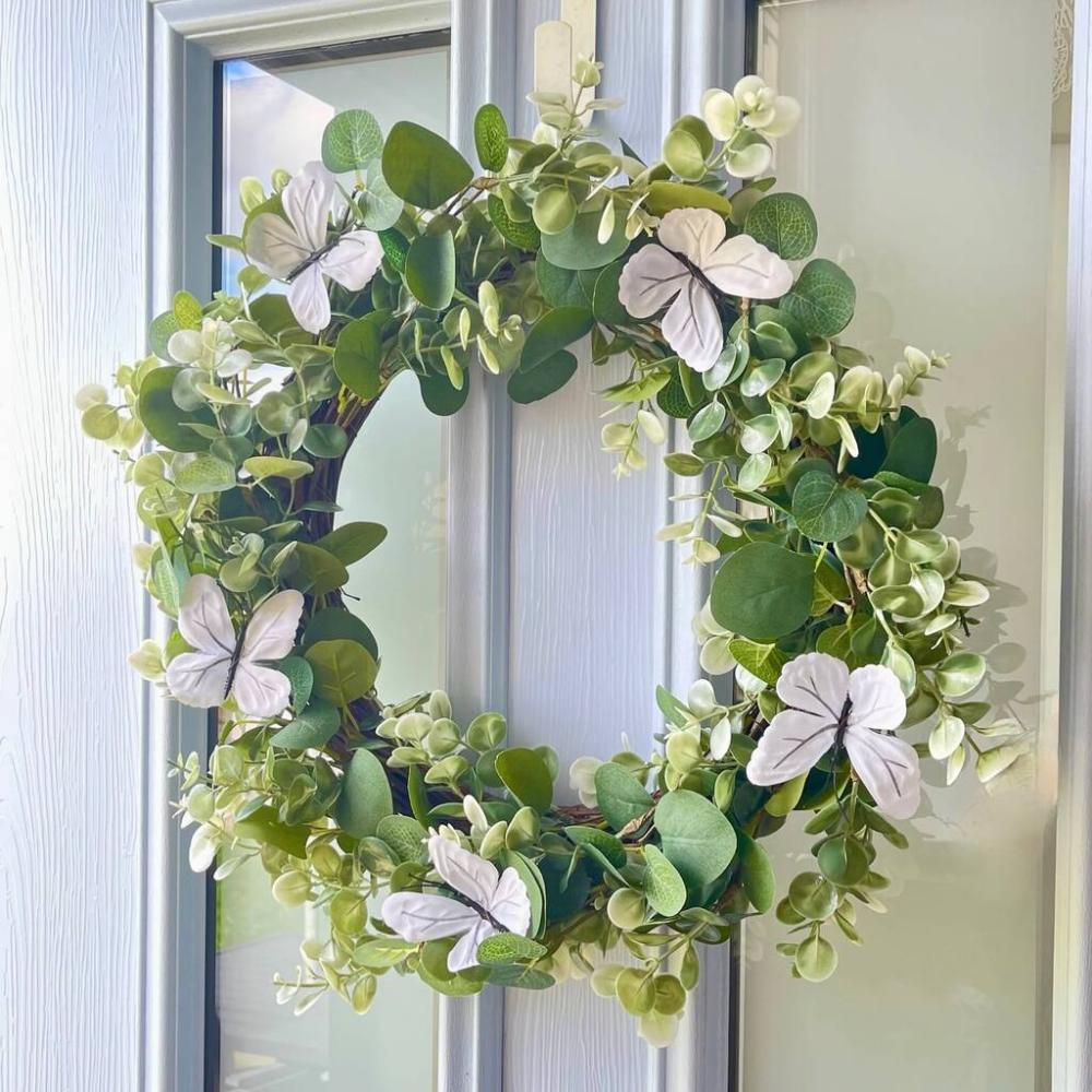 Large Summer Wreath With Butterflies | Floral wreaths Floral wreaths Floral wreaths