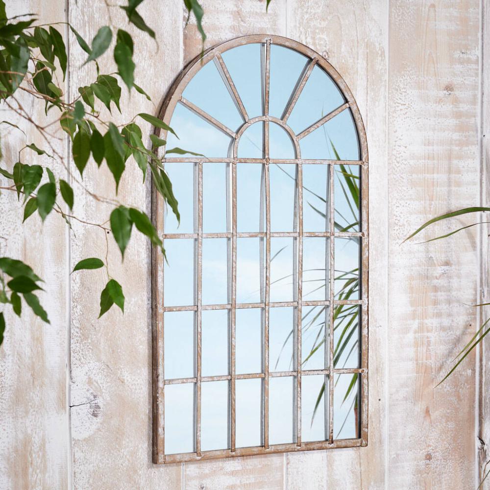 Melrose Distressed Arch Garden Mirror | Mirrors Home Accessories Mirrors