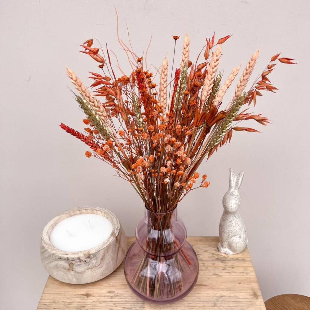 Mini Burnt Orange Dried Flower Arrangement | Dried flowers Dried flowers Dried flowers