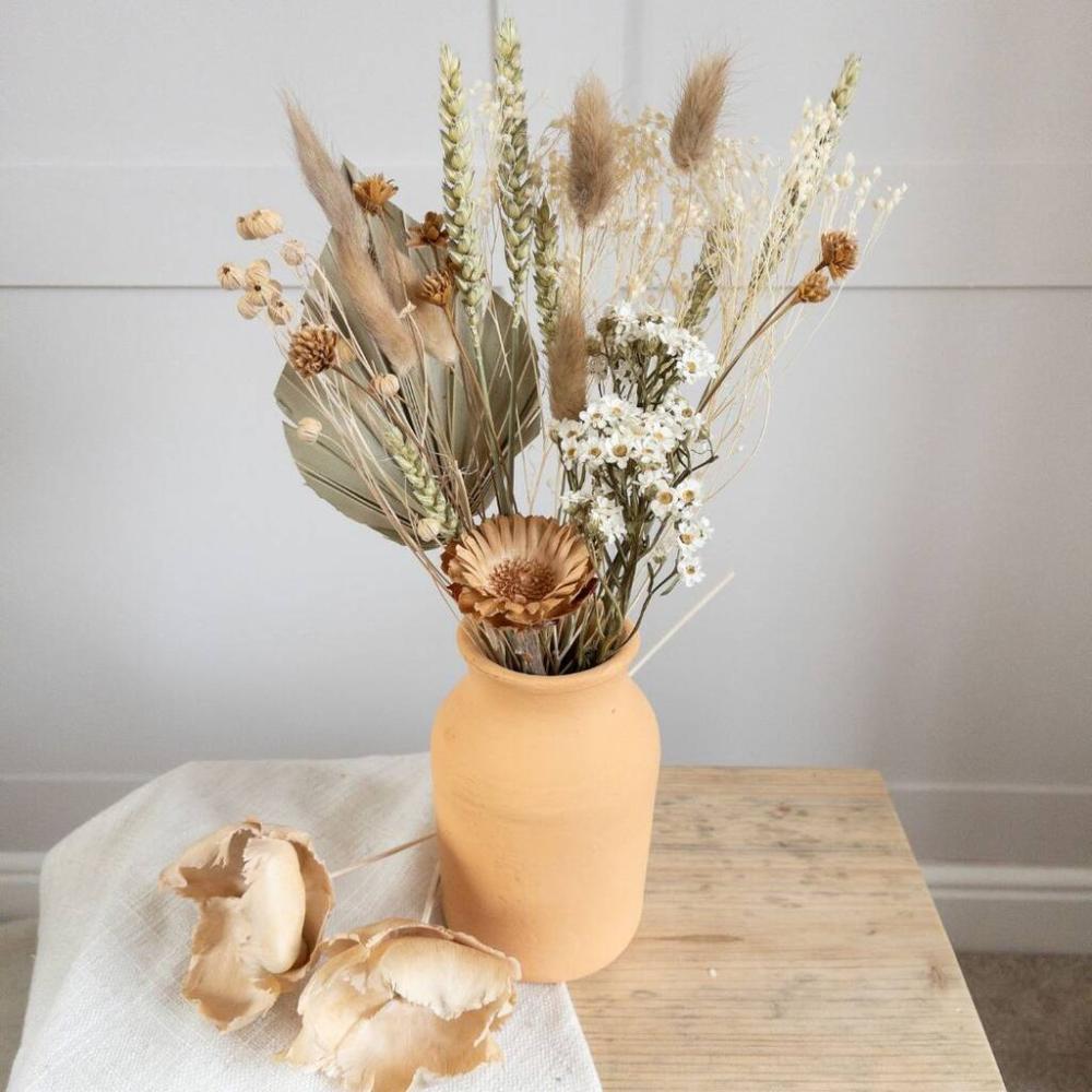 Mini Natural Dried Flower Arrangement With Bunny Tails | Dried flowers Dried flowers Dried flowers