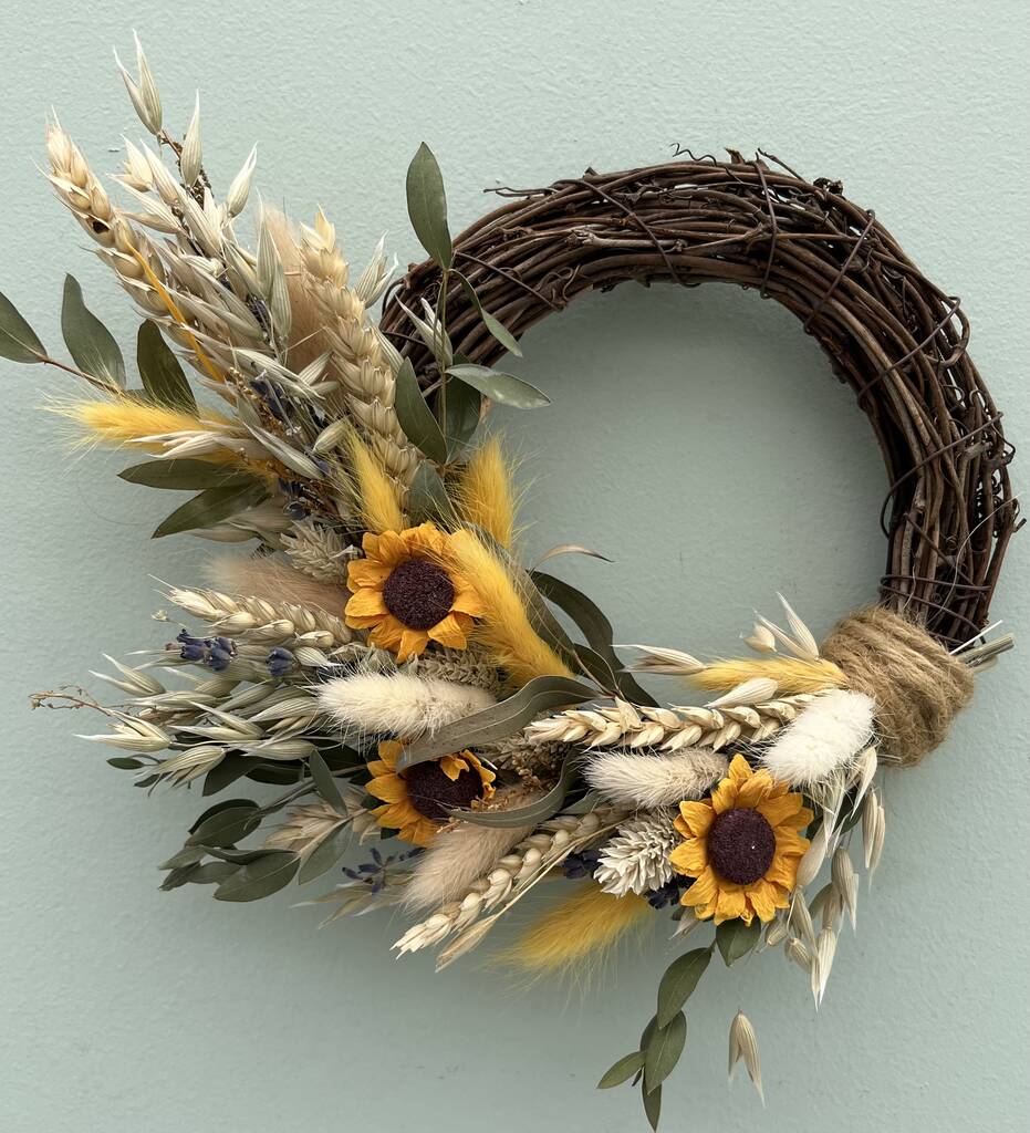 Mini Sunflower Dried Wreath | Floral wreaths Floral wreaths Floral wreaths