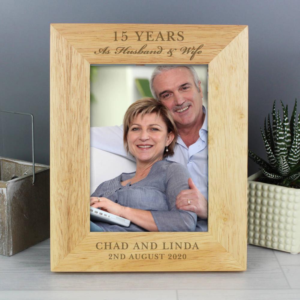 Personalised Anniversary Photo Frame Five X Seven | Picture frames Home Accessories Picture frames