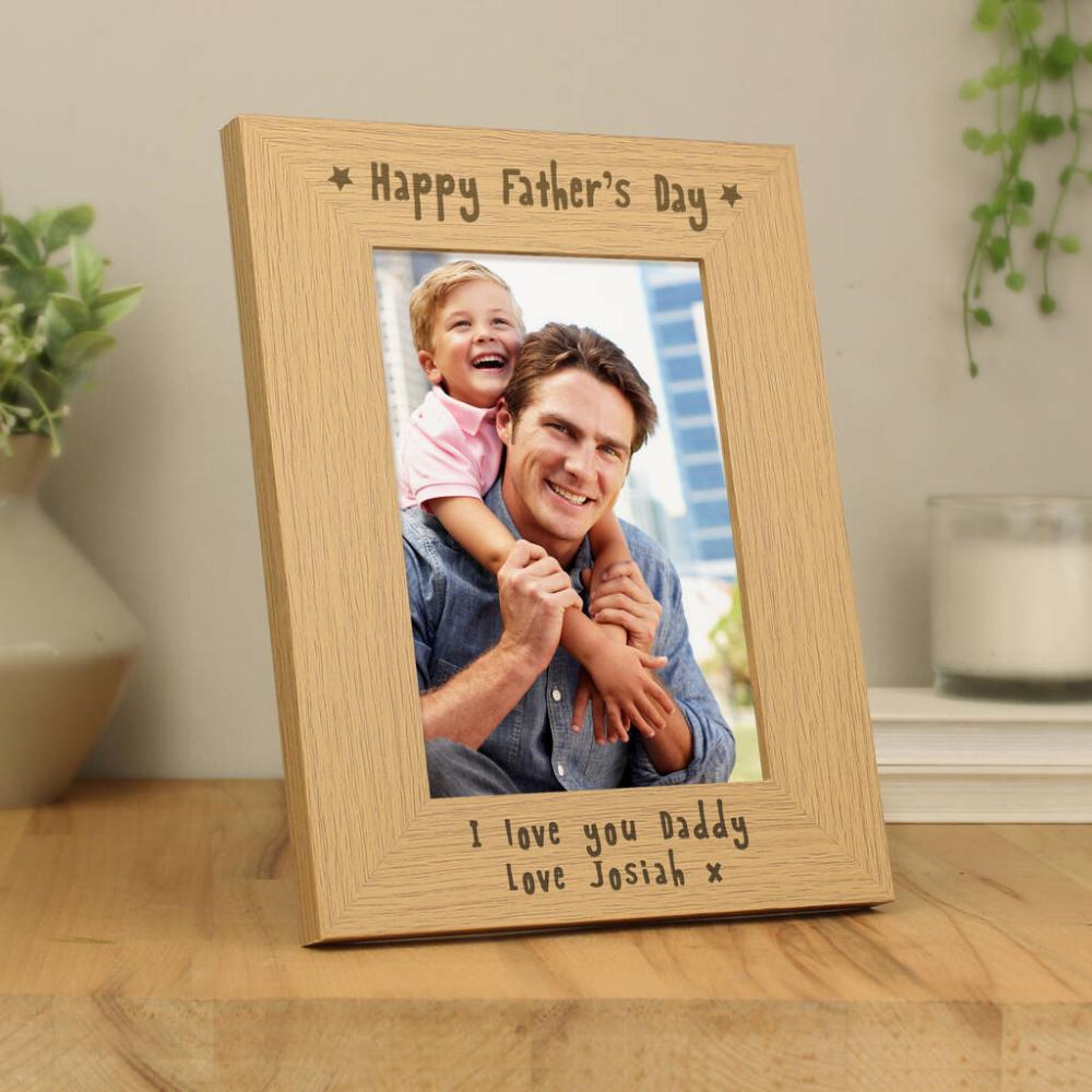 Personalised Happy Father’s Day Photo Frame | Picture frames Home Accessories Picture frames