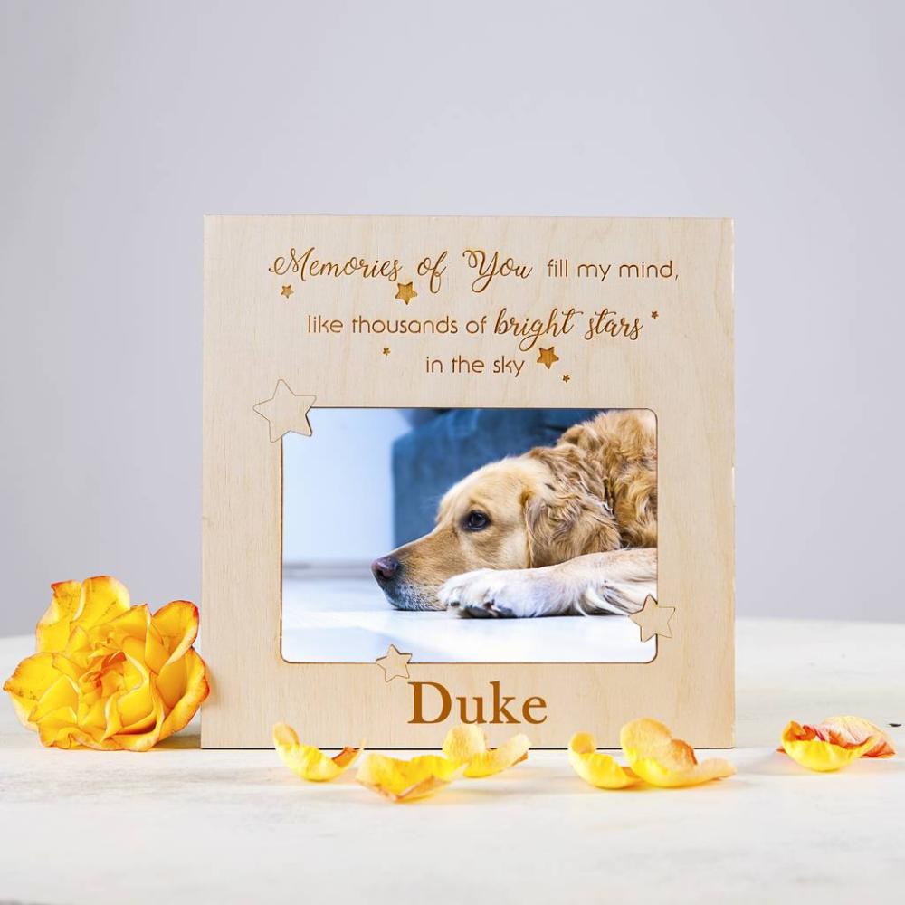 Personalised Memorial Pet Photo Frame | Picture frames Home Accessories Picture frames