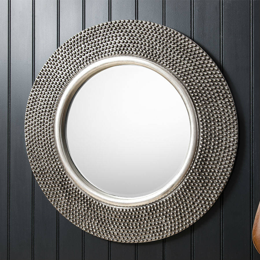 Pewter Finish Circular Mirror | Mirrors Home Accessories Mirrors