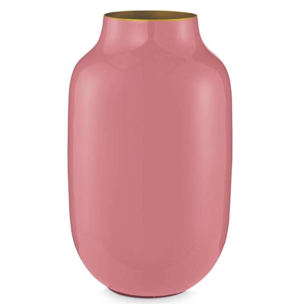 Pip Studio Vase Metal Oval Old Pink | Vases Home Accessories Vases