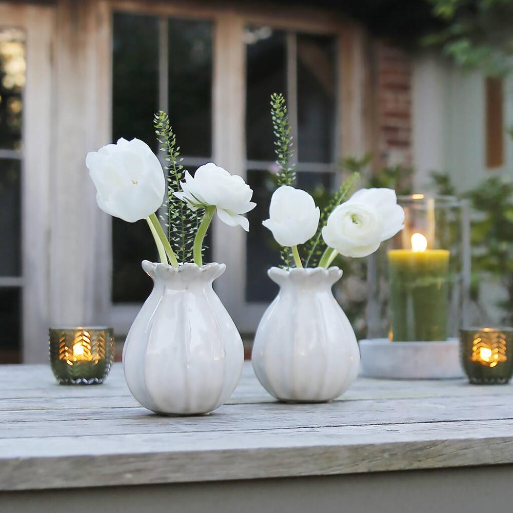 Poppy Seed Head Ceramic Bud Vase | Vases Home Accessories Vases