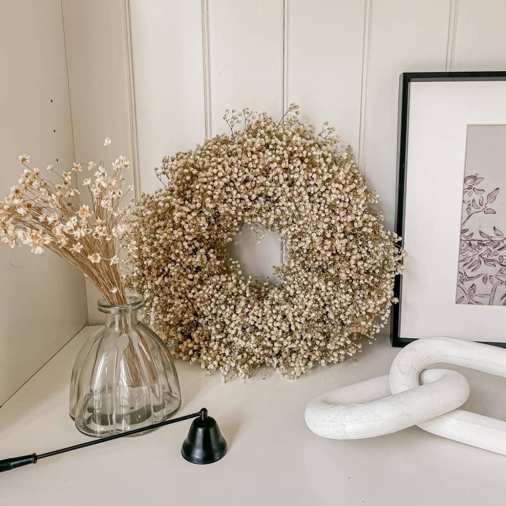 Preserved Dried Gypsophilia Wreath | Floral wreaths Floral wreaths Floral wreaths