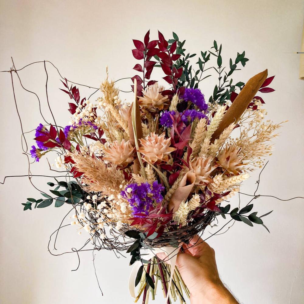 Preserved Foliage Bouquet With Leucadendron | Dried flowers Dried flowers Dried flowers