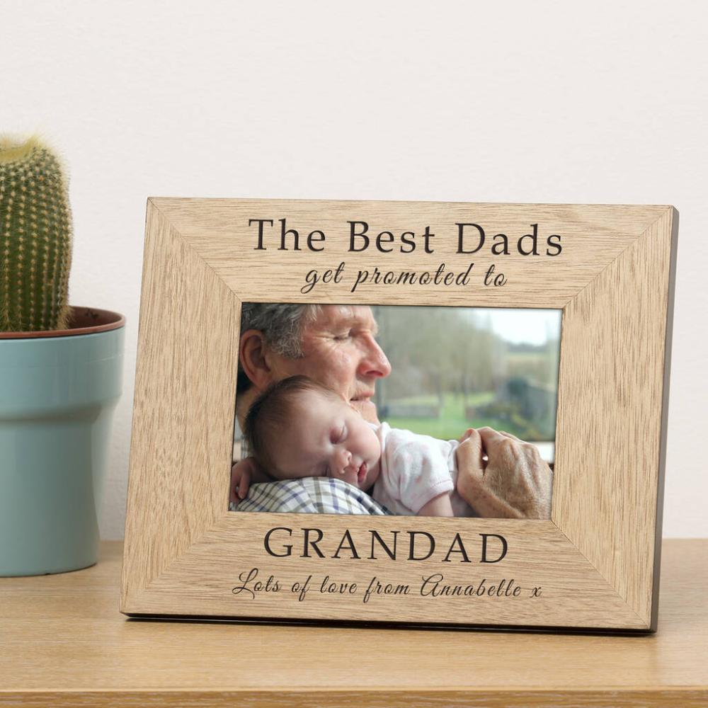 Promoted To Grandad Photo Frame Gift | Picture frames Home Accessories Picture frames