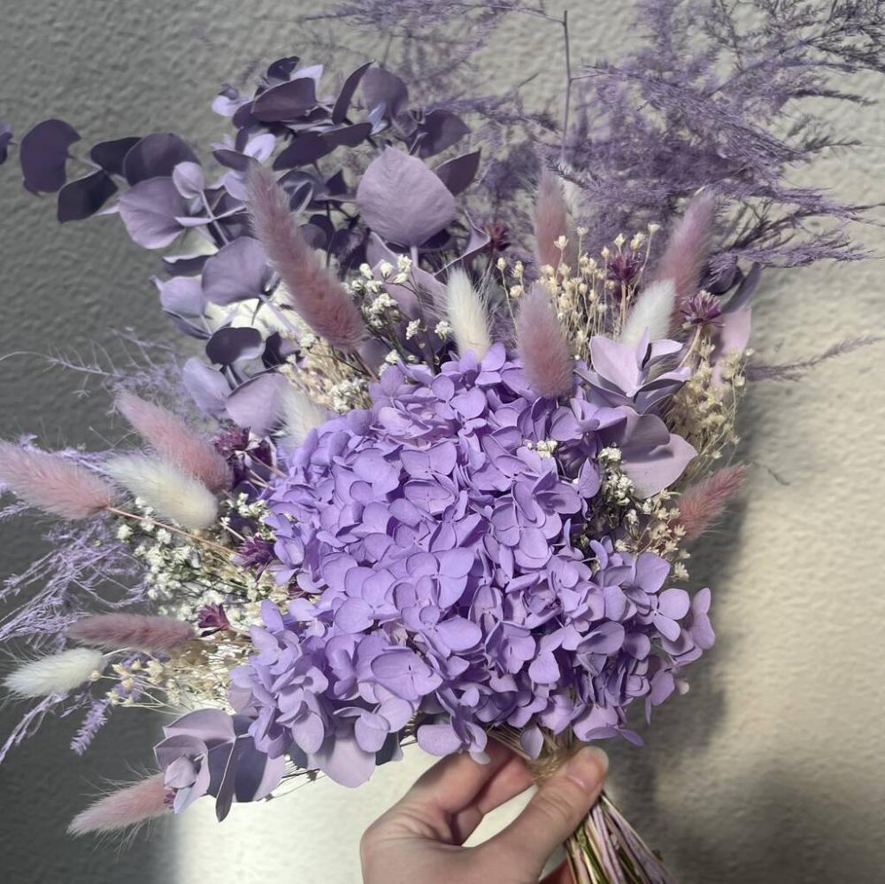 Purple Hydrangea Dried Flower Bouquet | Dried flowers Dried flowers Dried flowers