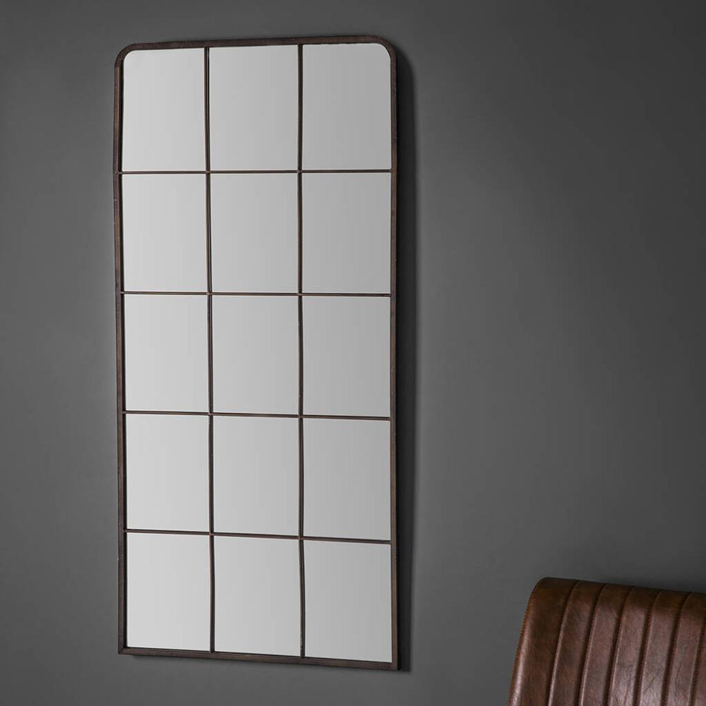 Rectangular Industrial Panel Wall Mirror | Mirrors Home Accessories Mirrors