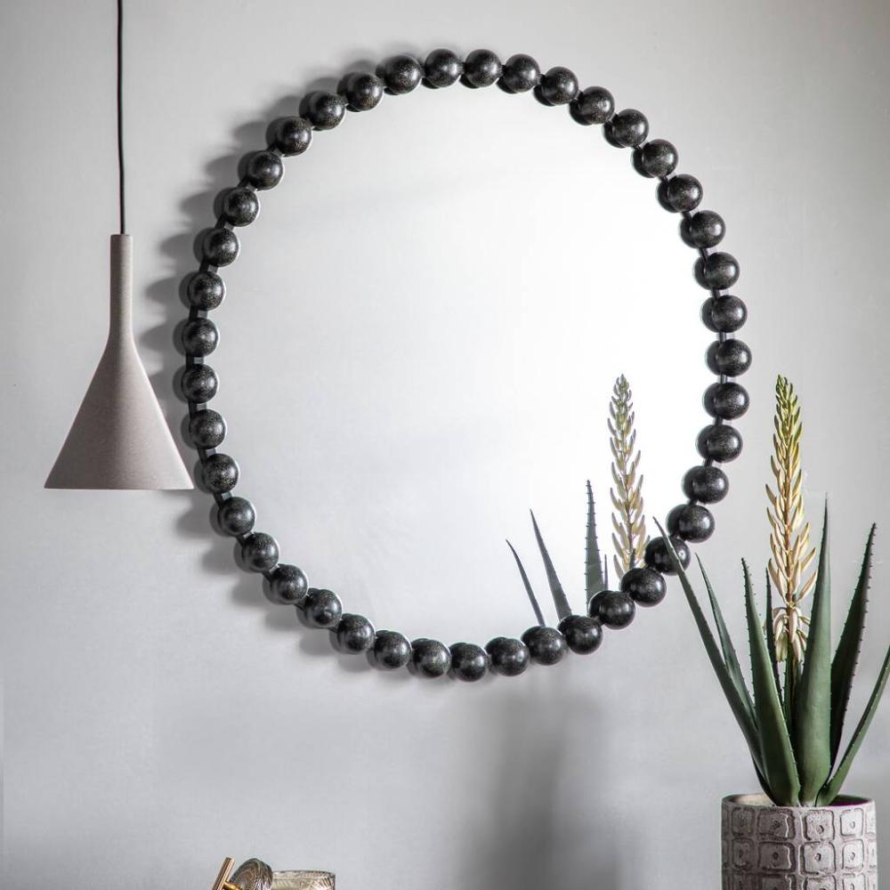 Round Black Bobble Wall Mirror | Mirrors Home Accessories Mirrors