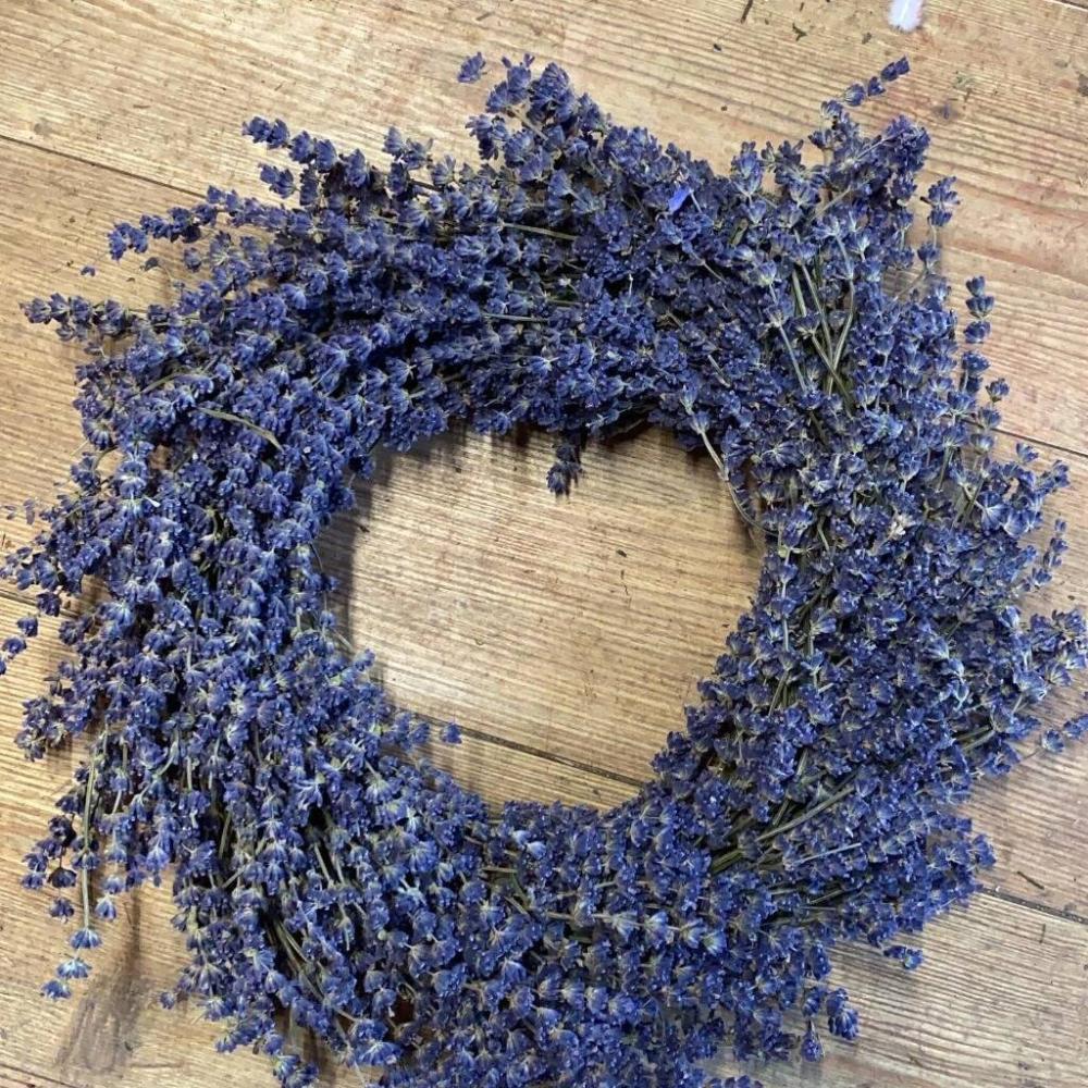 Round Dried Lavender Wreath | Floral wreaths Floral wreaths Floral wreaths