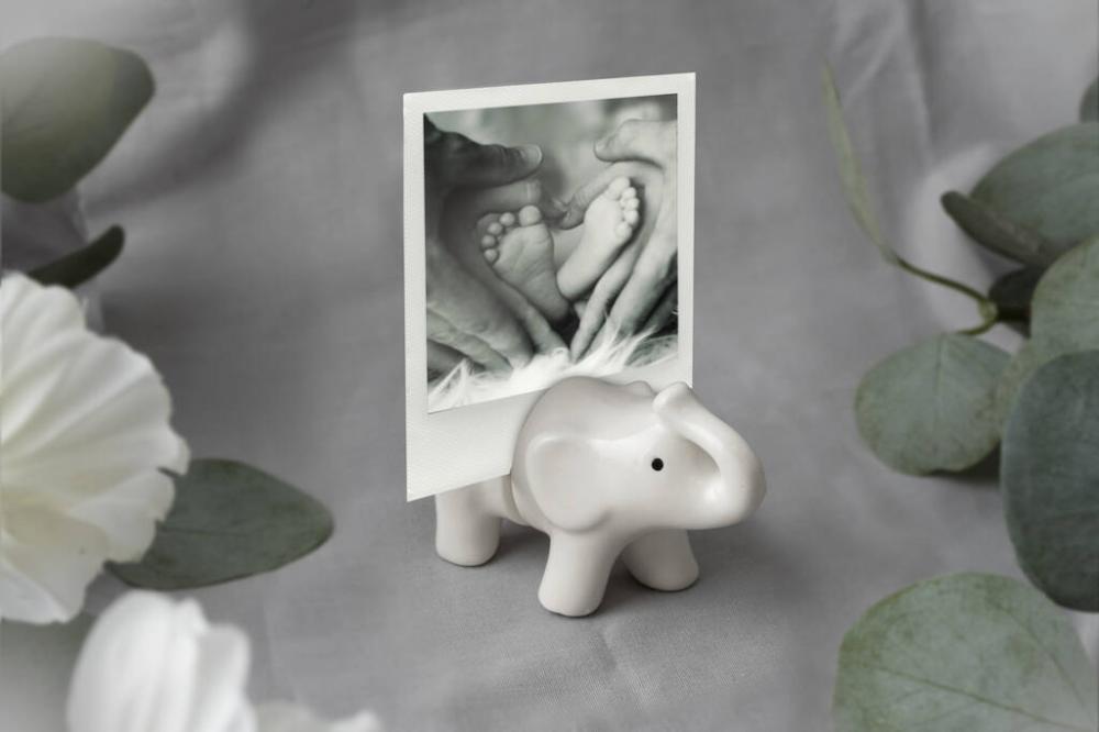 Send With Love Ceramic Elephant Photo Holder | Picture frames Home Accessories Picture frames