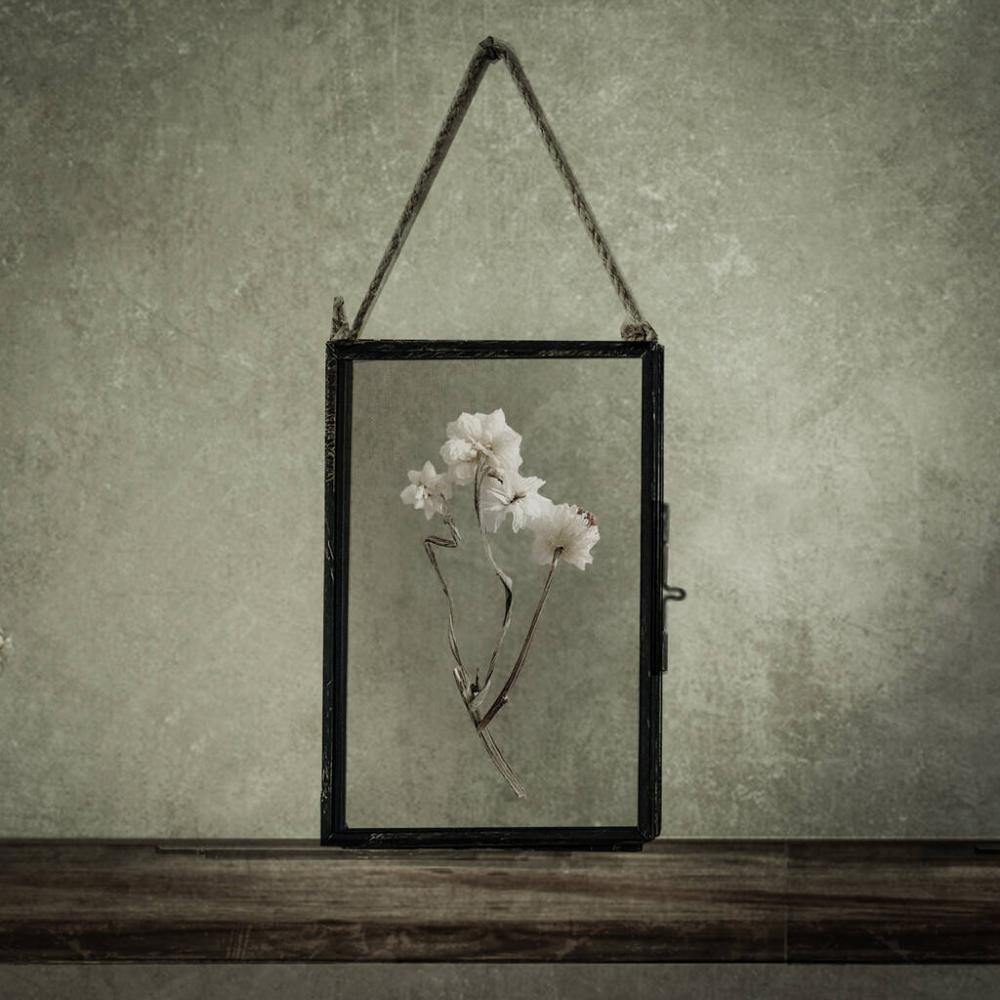 Small Antique Pressed Flower Frame: Achillea Ptarmica | Dried flowers Dried flowers Dried flowers