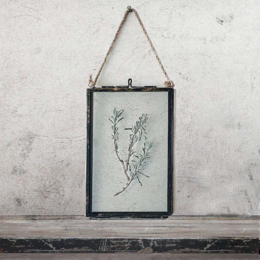 Small Antique Pressed Flower Frame: Lavender Leaves | Picture frames Dried flowers Dried flowers