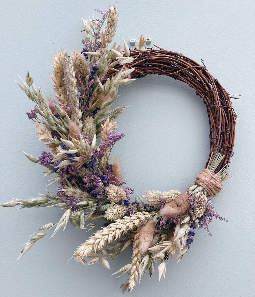 Small Natural Dried Lavender Wreath | Floral wreaths Dried flowers Dried flowers